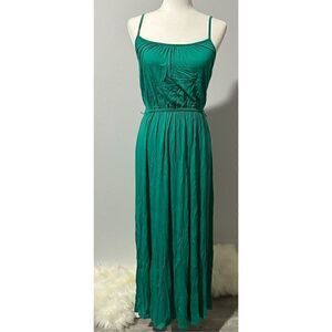 Boden maxi sleeveless green dress 2R